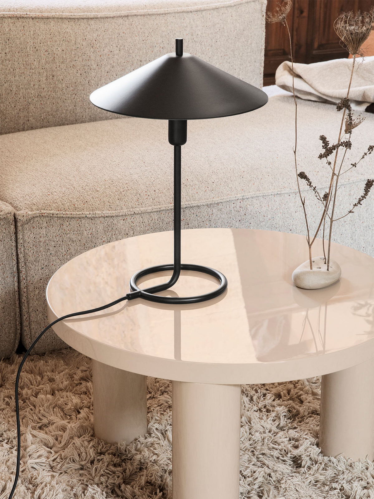 Post Coffee Table - Small - Cashmere