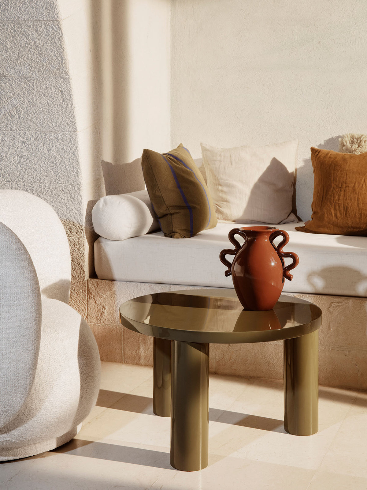 Post Coffee Table - Small - Olive