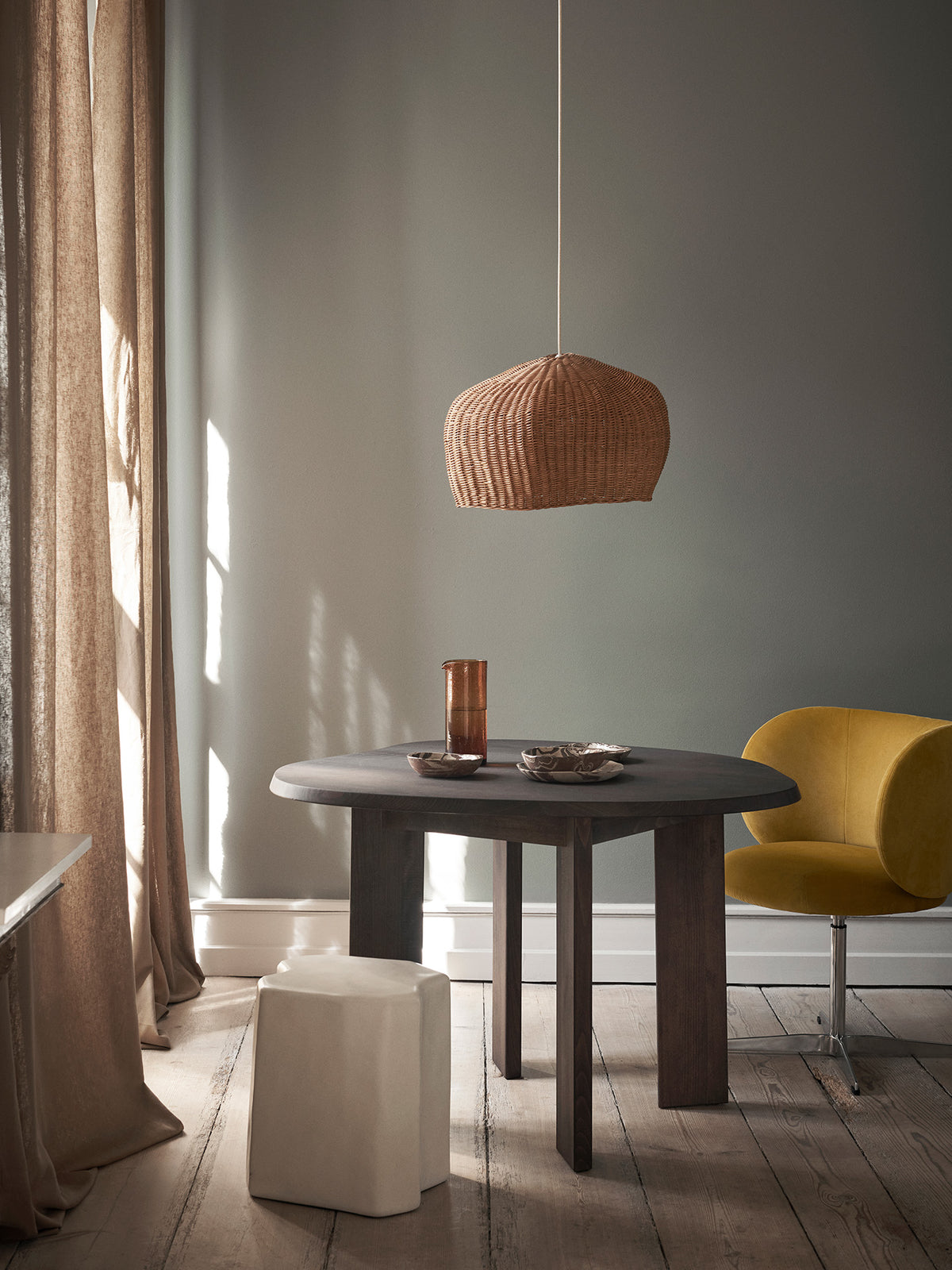 Staffa Stool - Ivory