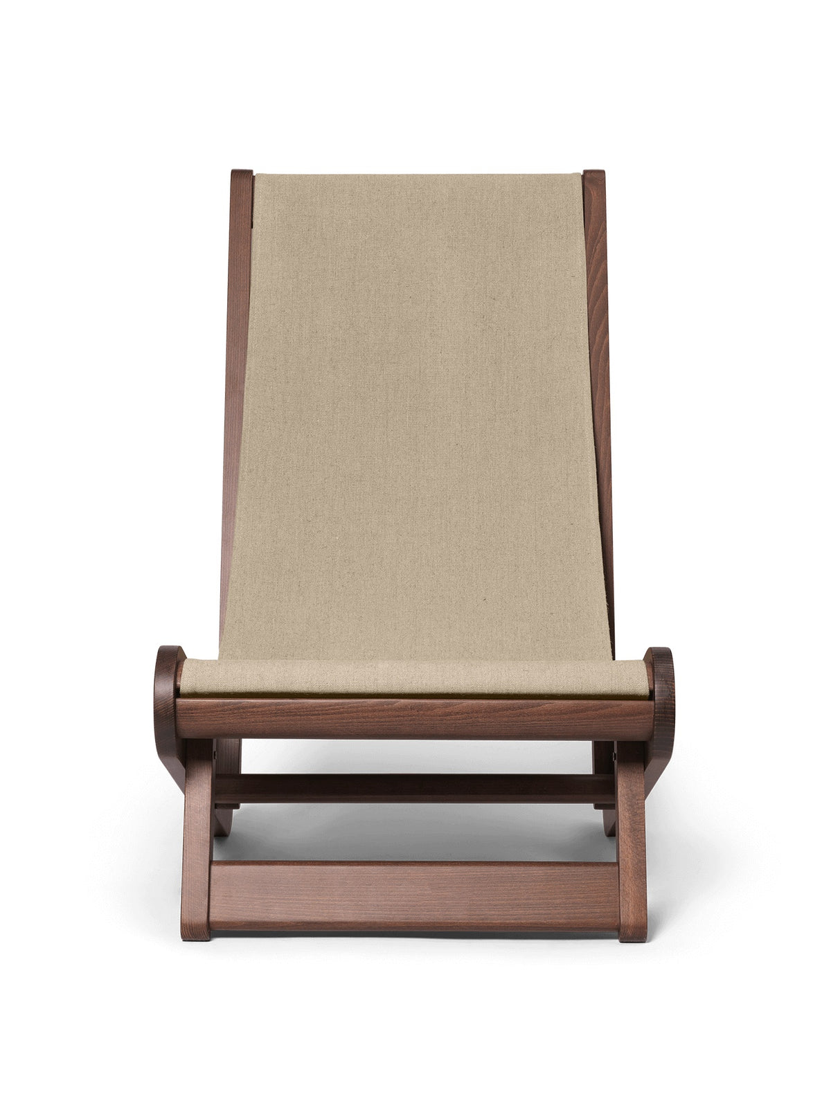 Hemi Lounge Chair - Dark Stained/Natural