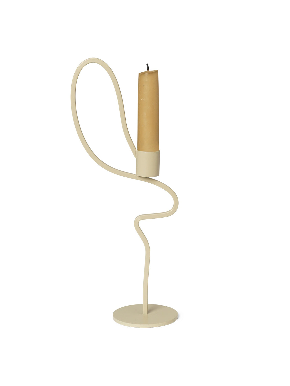 Valse Candle Holder - High - Cashmere