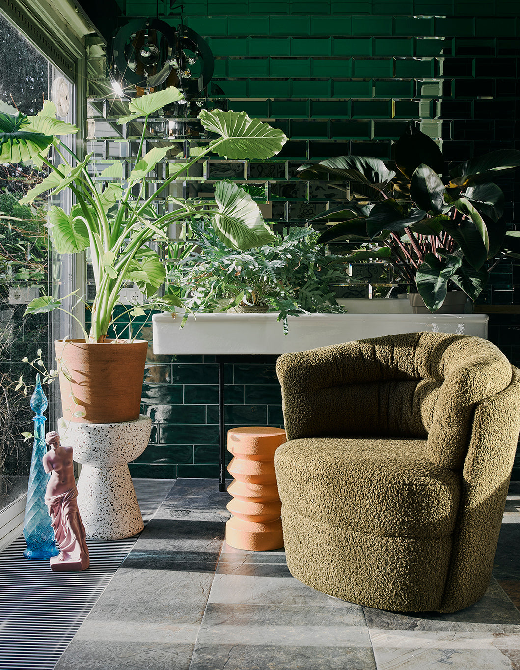 Terrazzo side table
