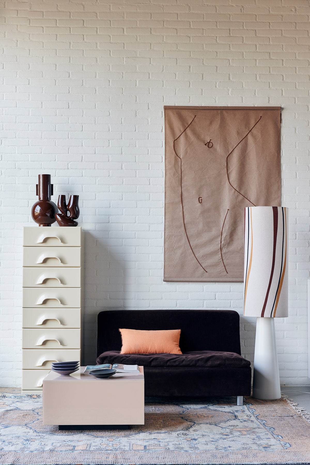 Cylinder lamp shade swirl (33x33cm)