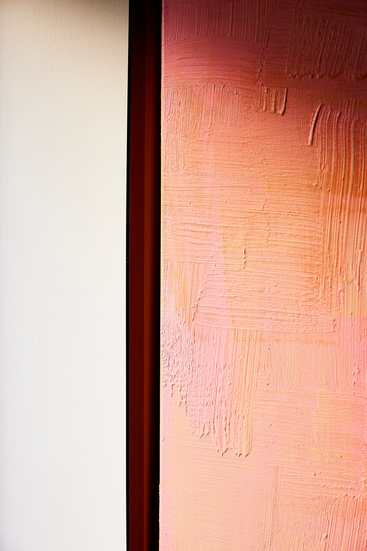 Framed artwork roseate hues (107x127cm)