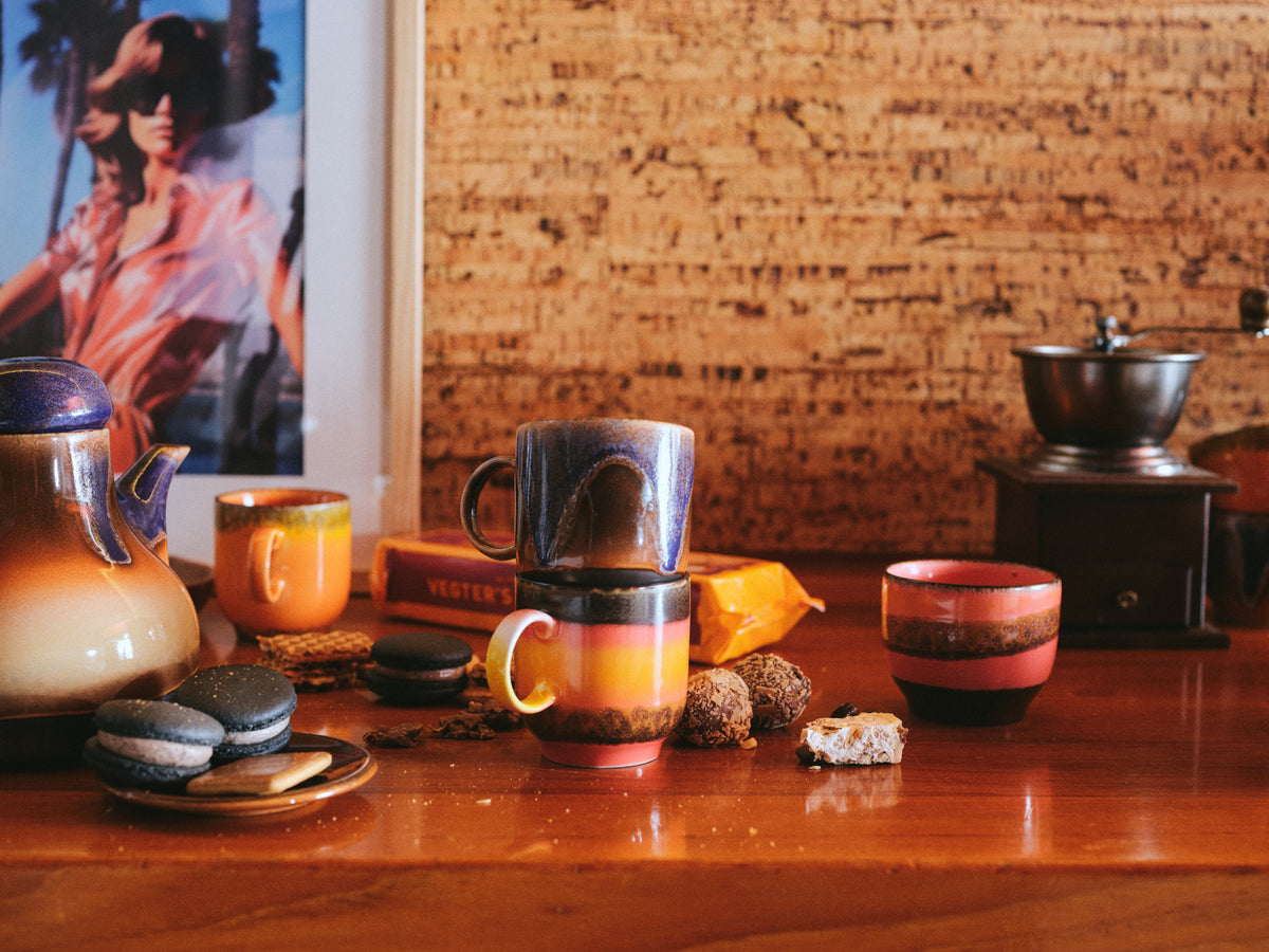 70s ceramics: café mugs brazil (set of 4)