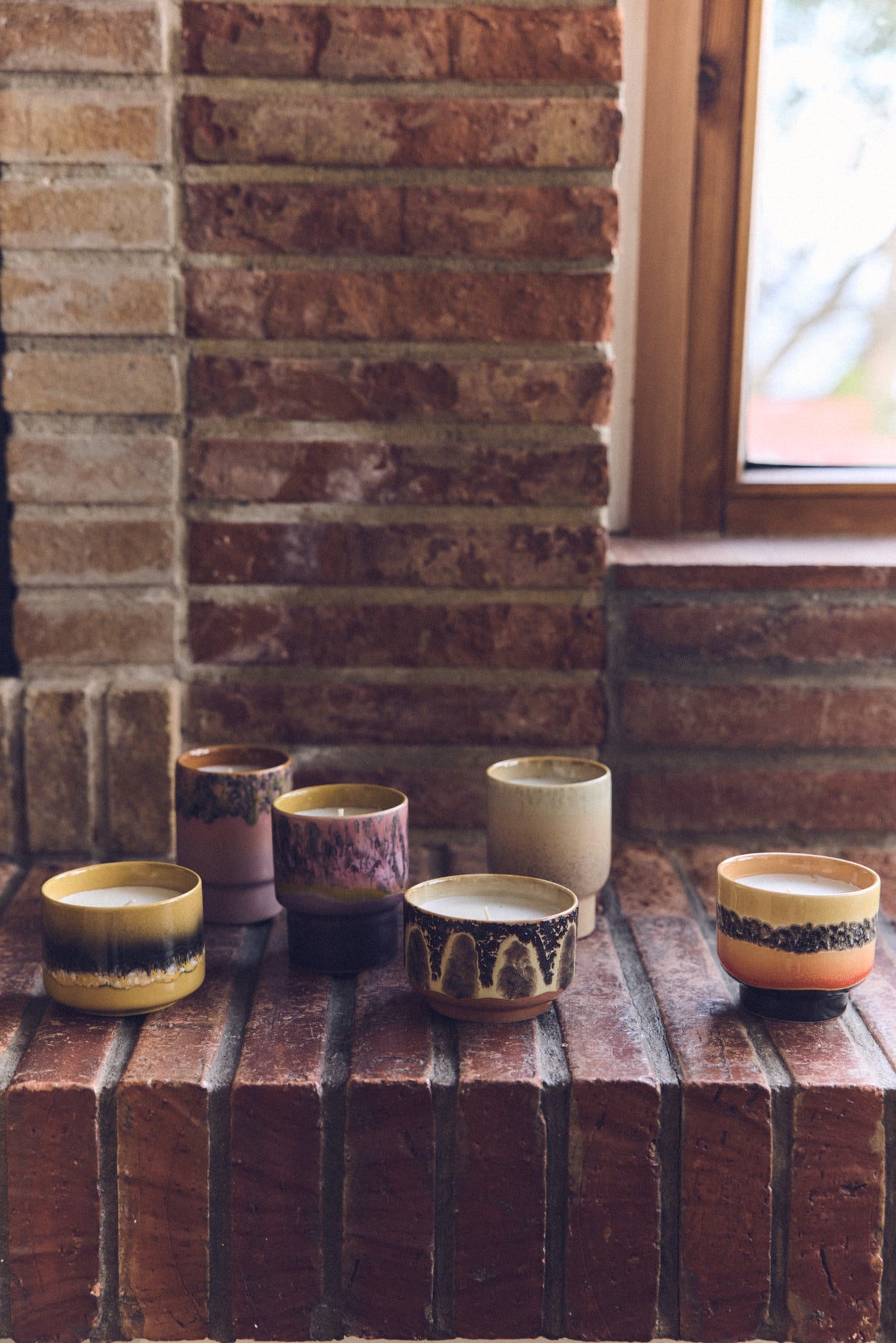70s ceramics: small scented candle Kyoto