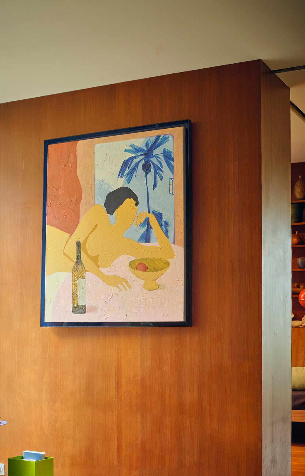 Framed artwork catch my drift (107x127cm)