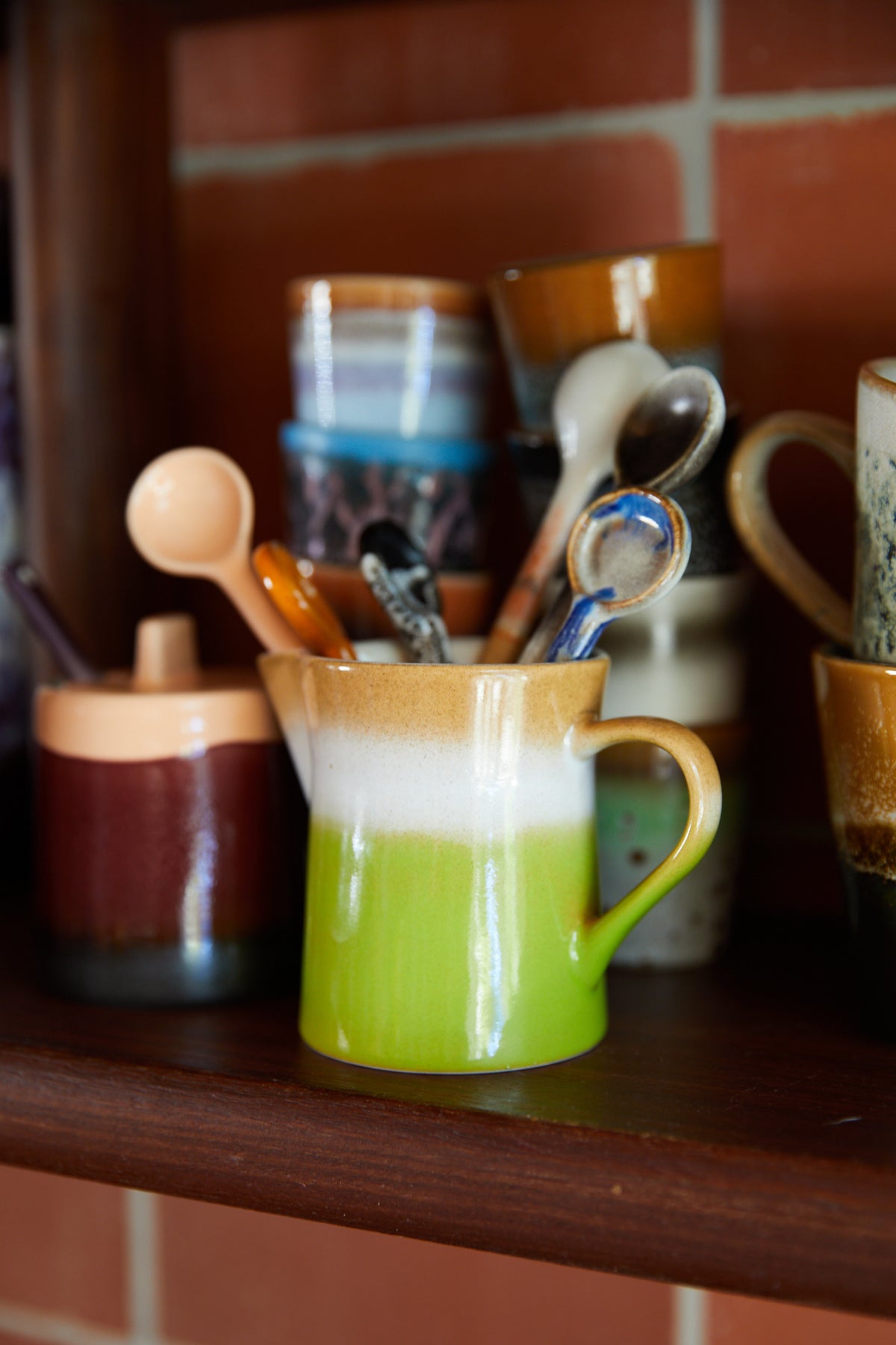 70s ceramics: milk jug & sugar pot - foreland
