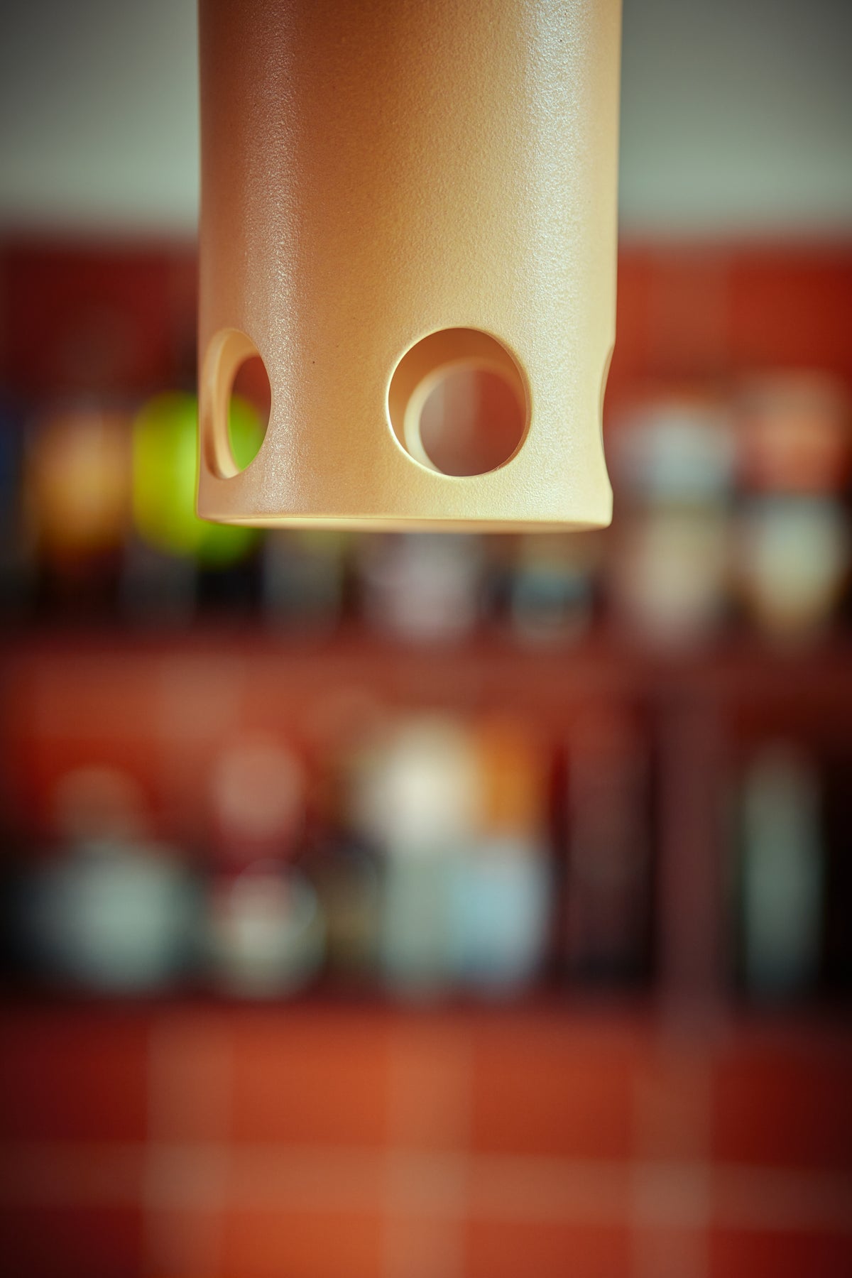Ceramic pendant lamp Peach