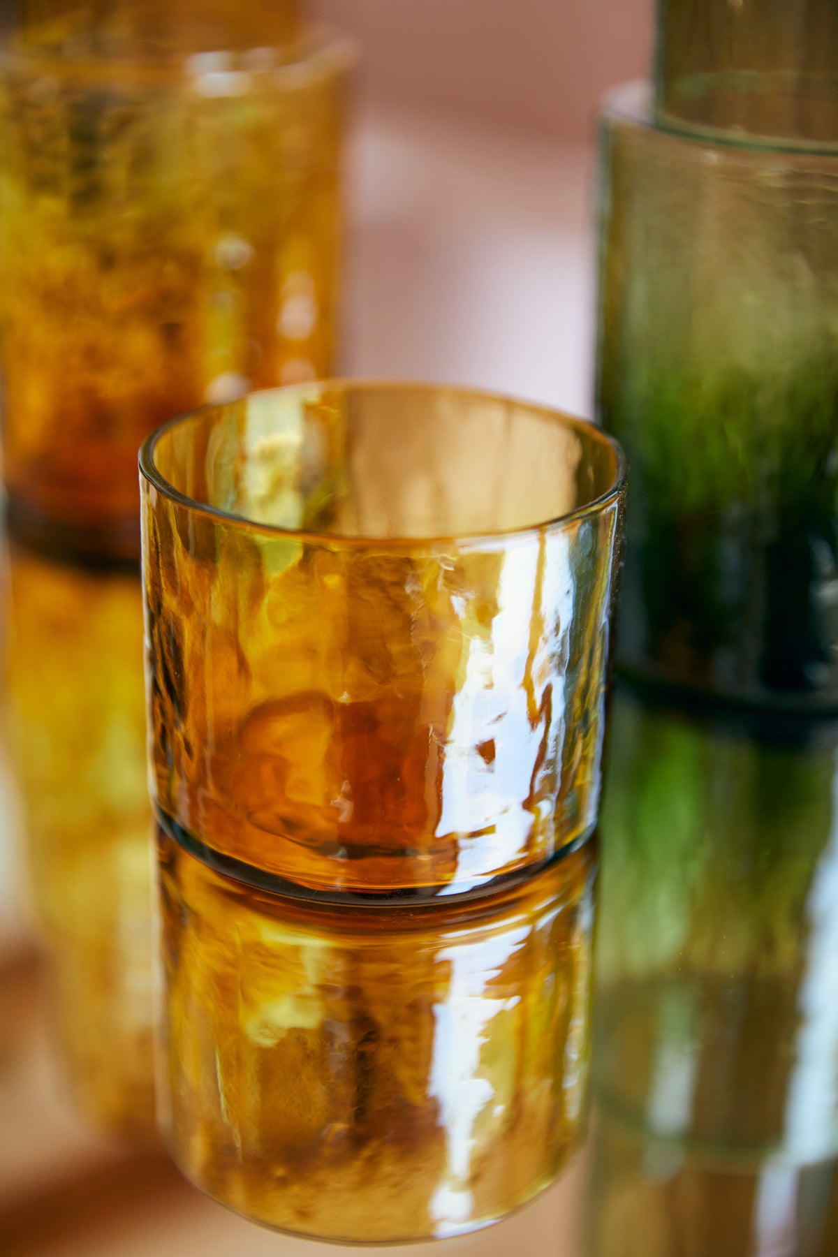Tube glass amber