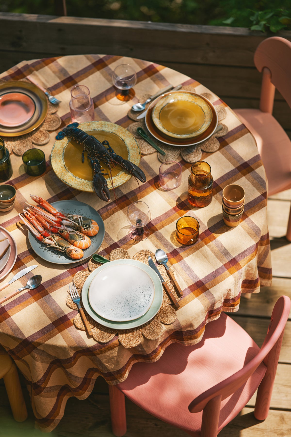 70s ceramics: plateau papaya
