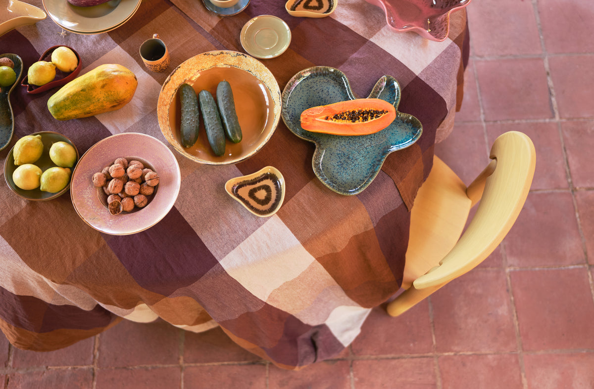 70s ceramics: salad bowl sunflower