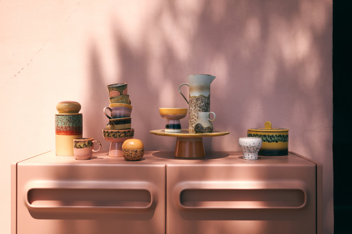 70s ceramics: tapas bowl on base L lush