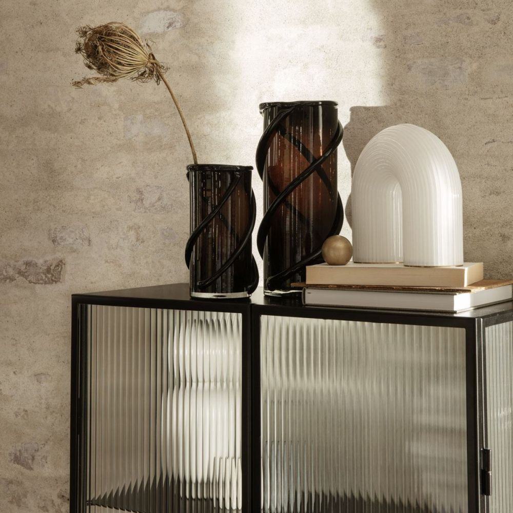 Entwine Vase - Large - Dark amber