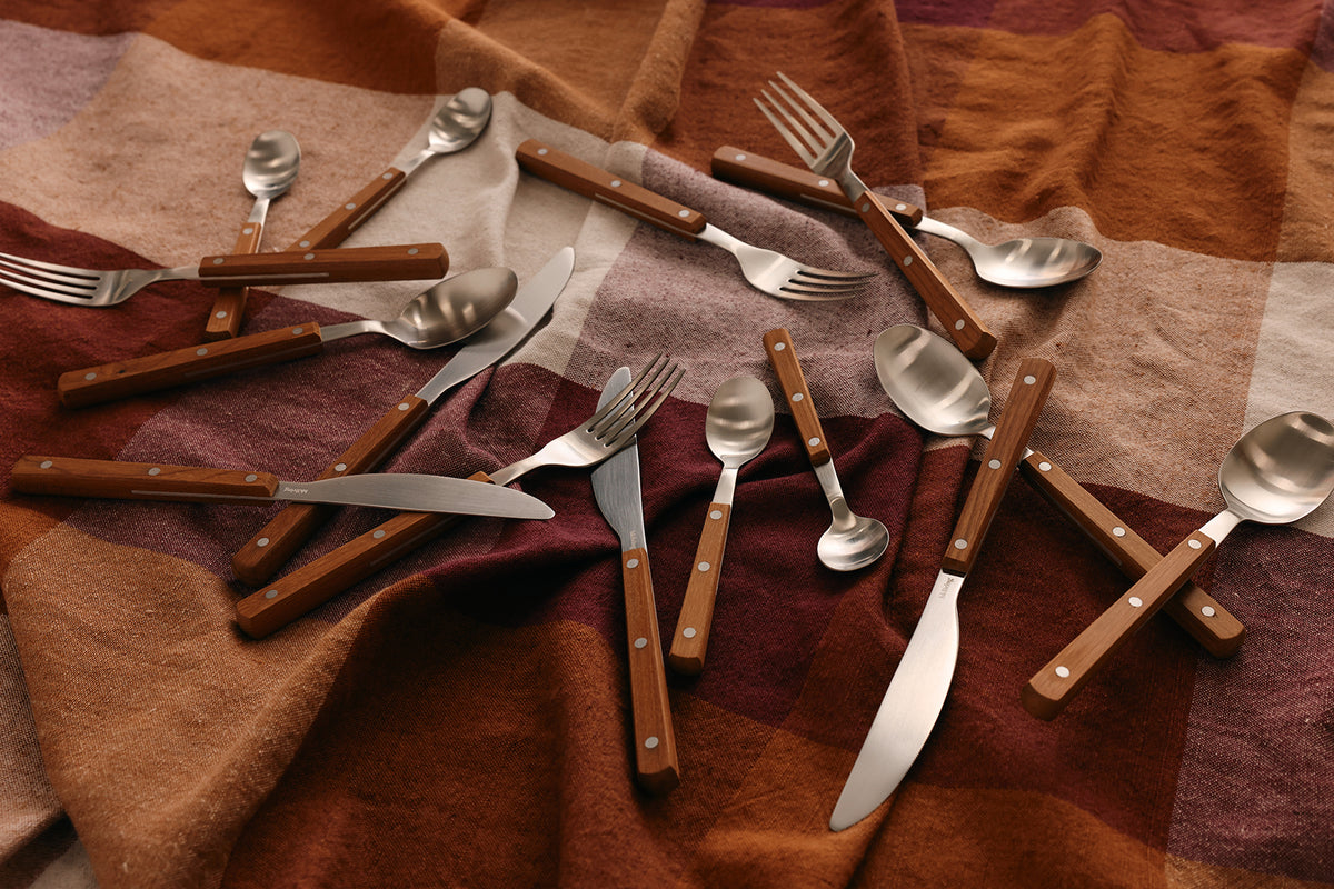 70s cutlery (set of 6) - wood