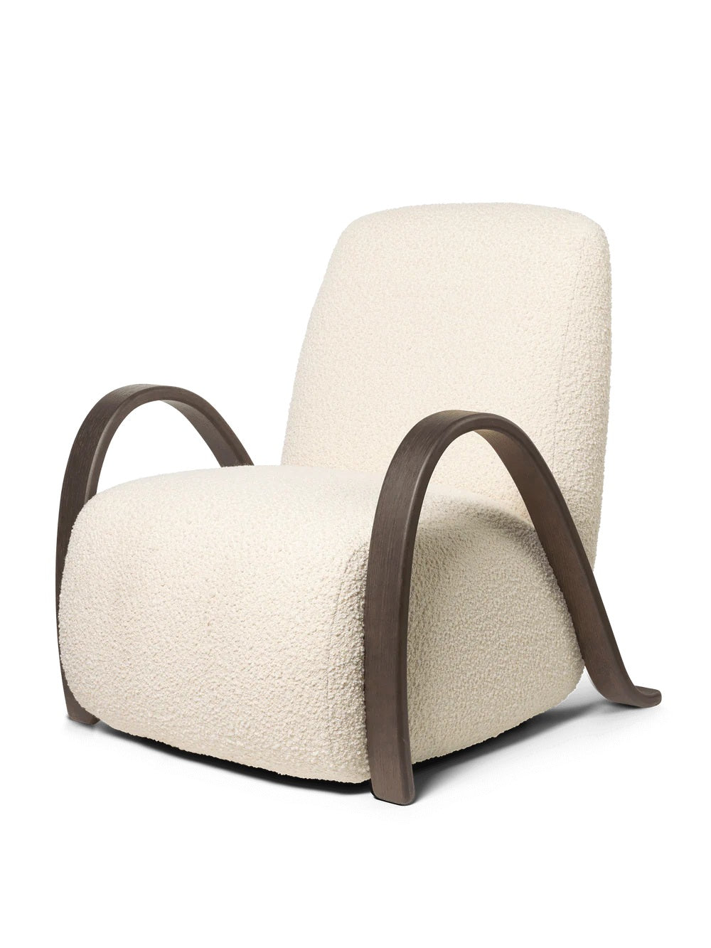 Buur Lounge Chair Nordic Bouclé - Dark St/Off-white