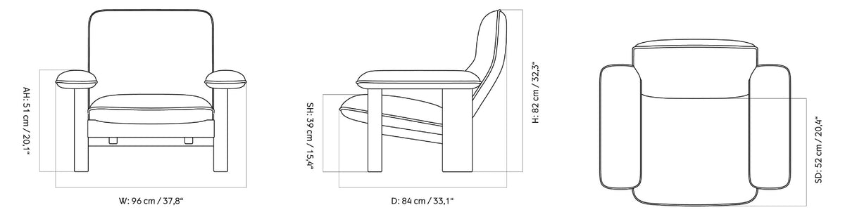 Brasilia Lounge Chair-Barnum Boucle