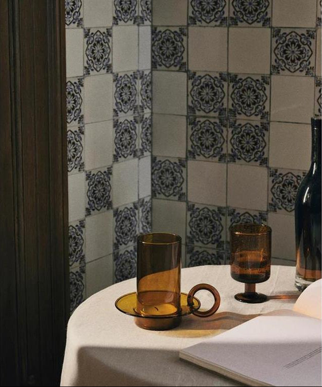 Luce Candle Holder - Amber
