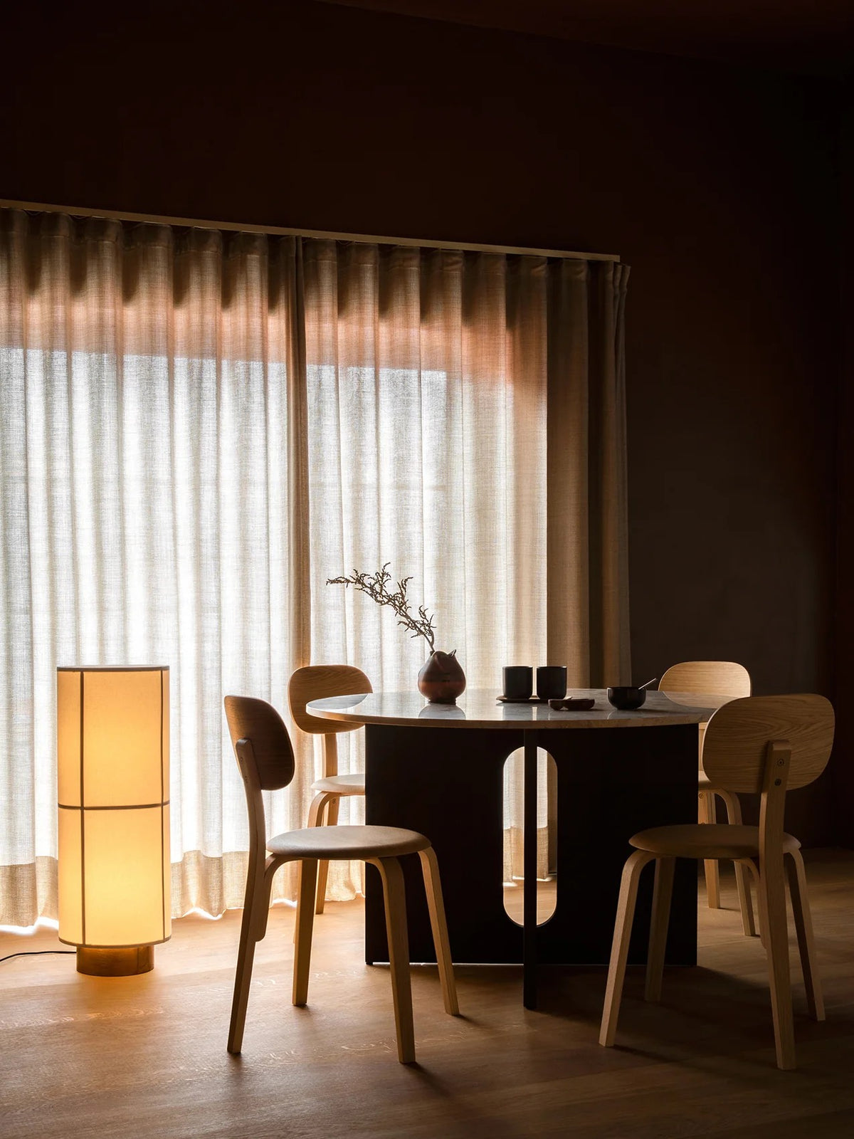 Hashira Floor Lamp, EU, Ø30, Raw