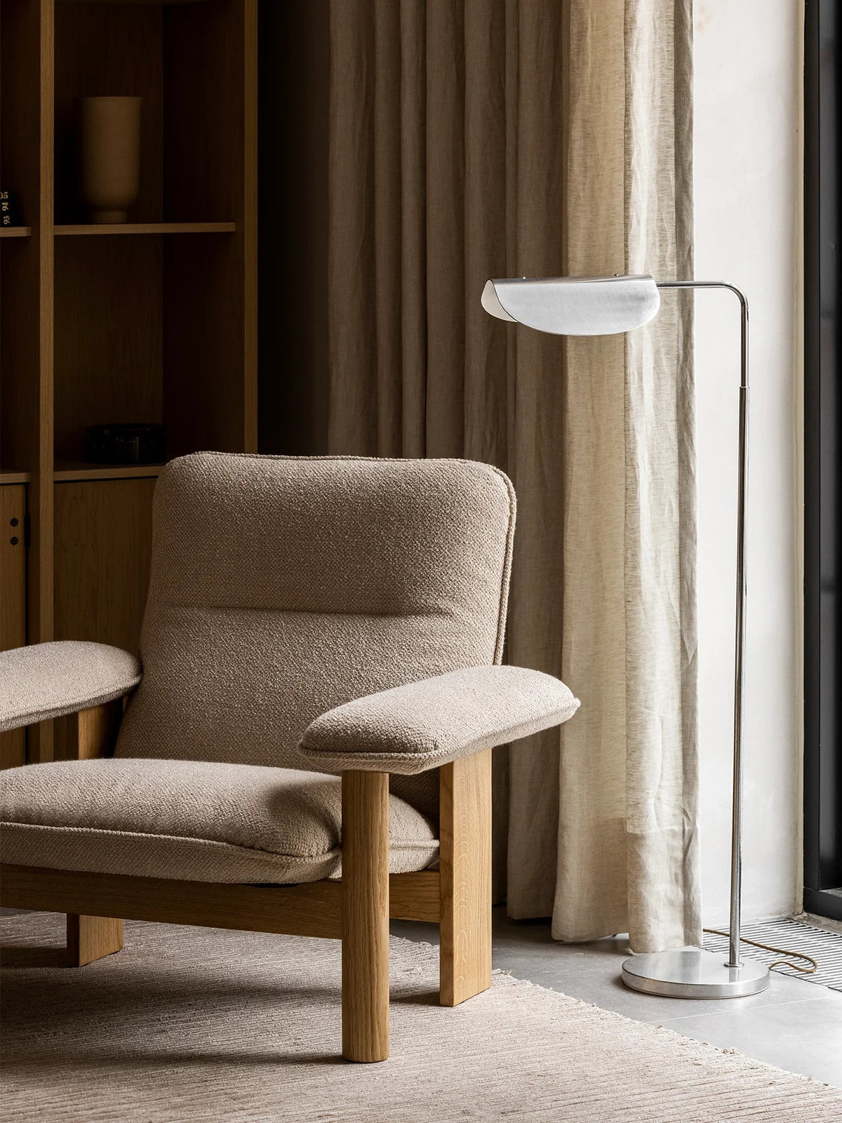Brasilia Lounge Chair-Barnum Boucle