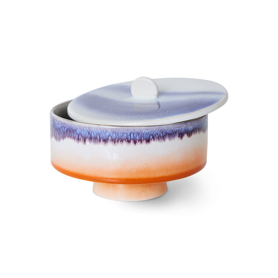 70s ceramics bonbon bowl - mauve