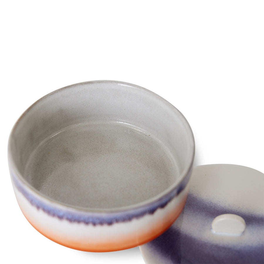 70s ceramics bonbon bowl - mauve