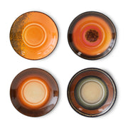 70s ceramics: saucers roasts (set of 4)