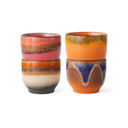 70s ceramics: café cups java (set of 4)