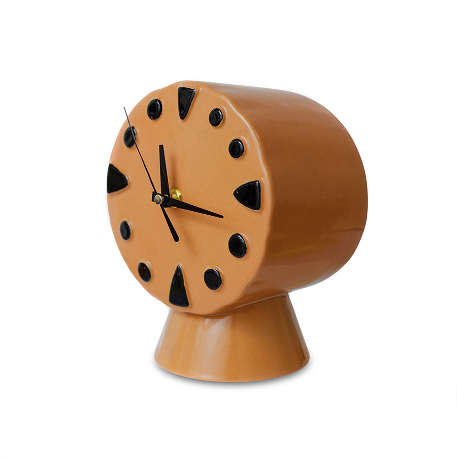 Retro ceramic clock peach