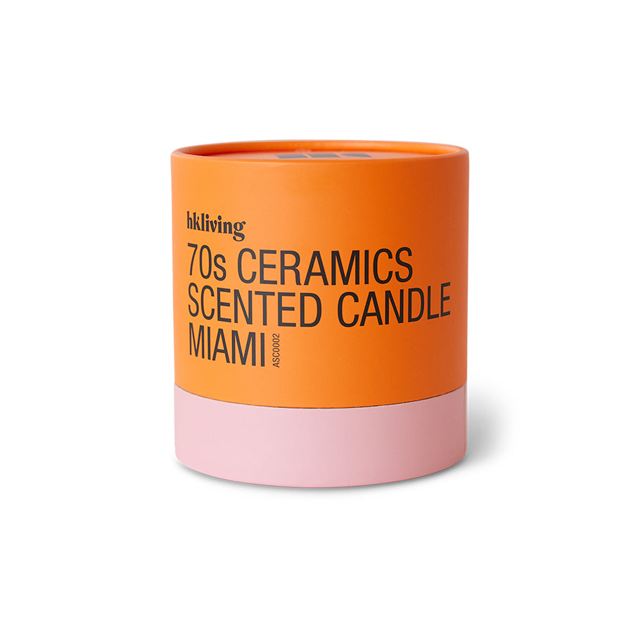 70s ceramics: scented candle Miami