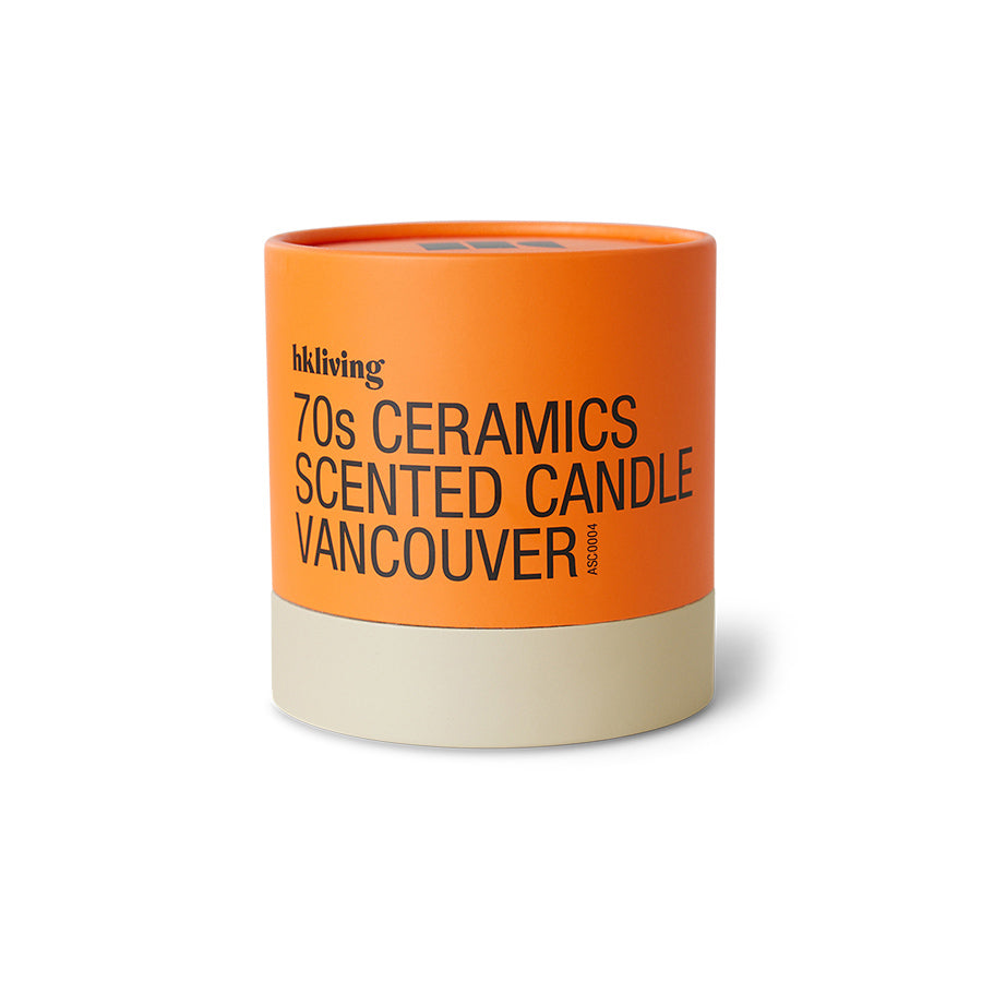 70s ceramics: scented candle Vancouver