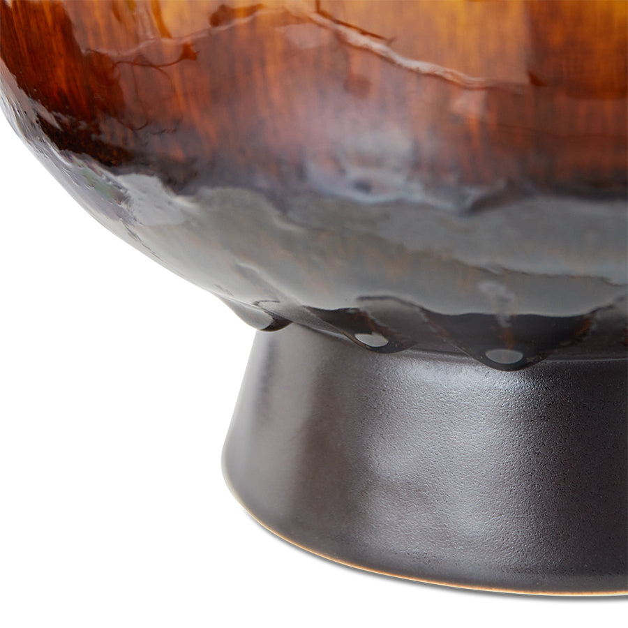 Retro flower pot cherry red