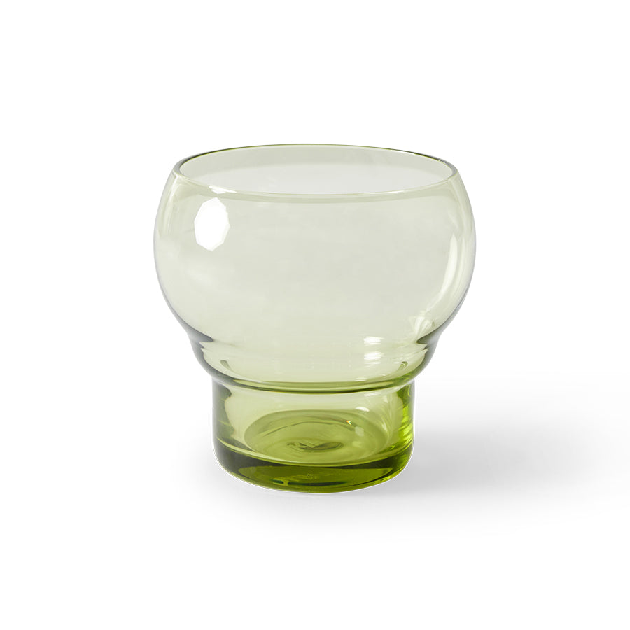 70s glassware: bulb glasses - mint green (set of 4)
