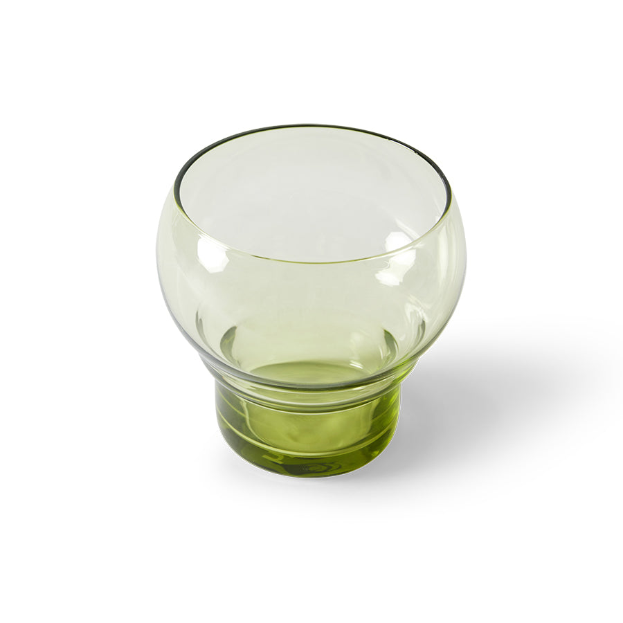 70s glassware: bulb glasses - mint green (set of 4)