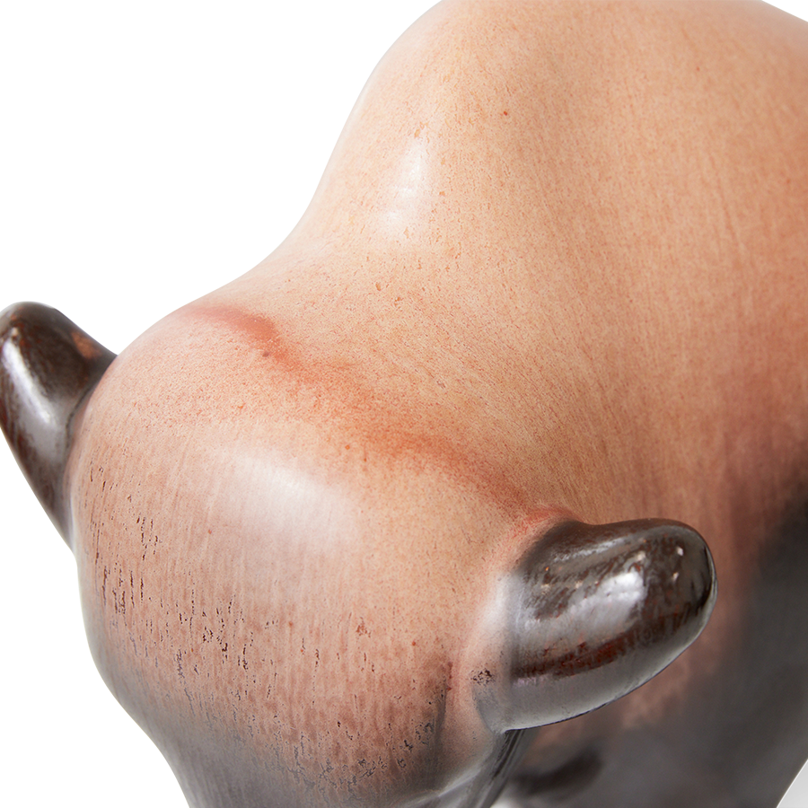 HKLIVING X Otto Keramik: ceramic bull - bronze