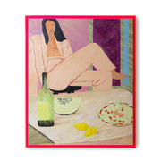 Framed artwork Get your groove on acrylic pink frame