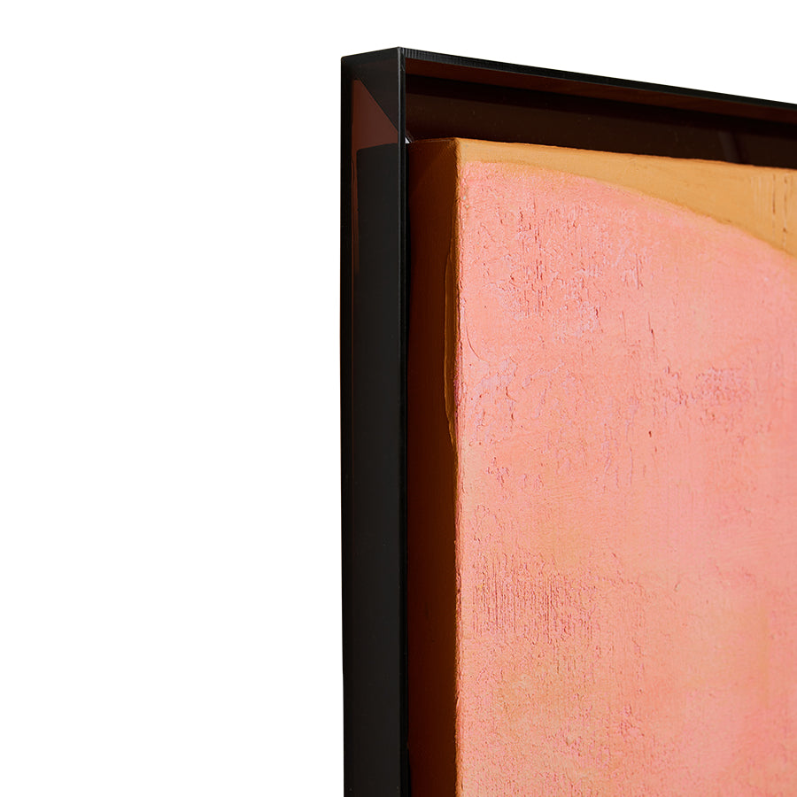 Framed artwork roseate hues (107x127cm)
