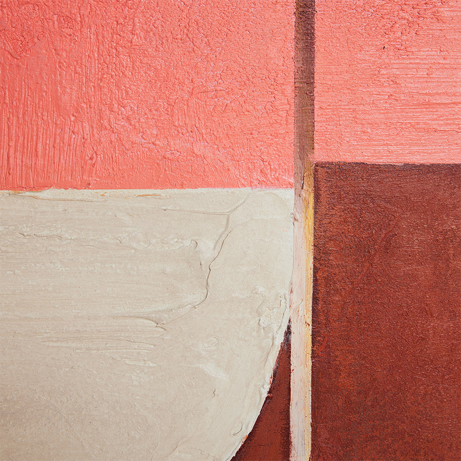 Framed artwork roseate hues (107x127cm)