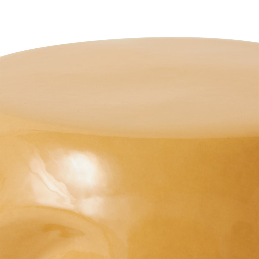 Currents ceramic side table sand
