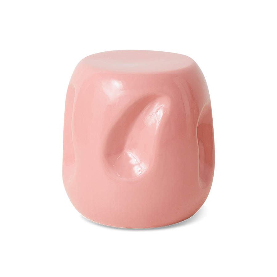 Currents ceramic side table coral