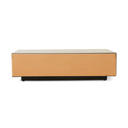 Mirror block coffee table smokey brown (90x90cm)