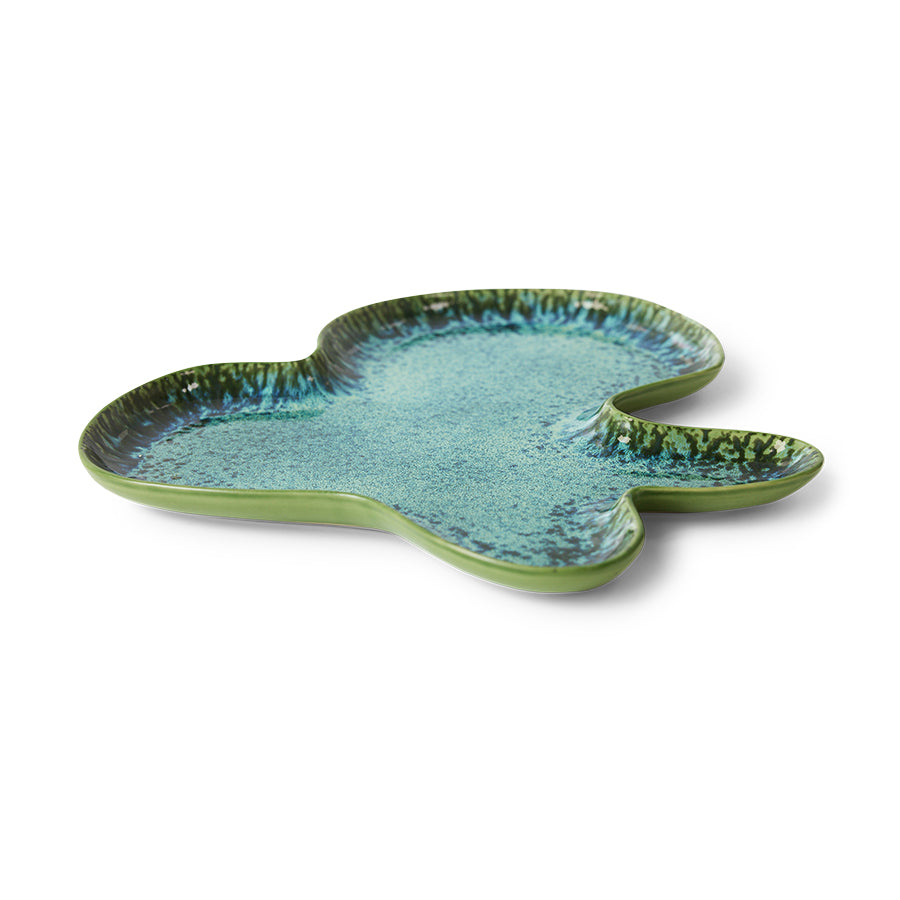 Shell plate teal