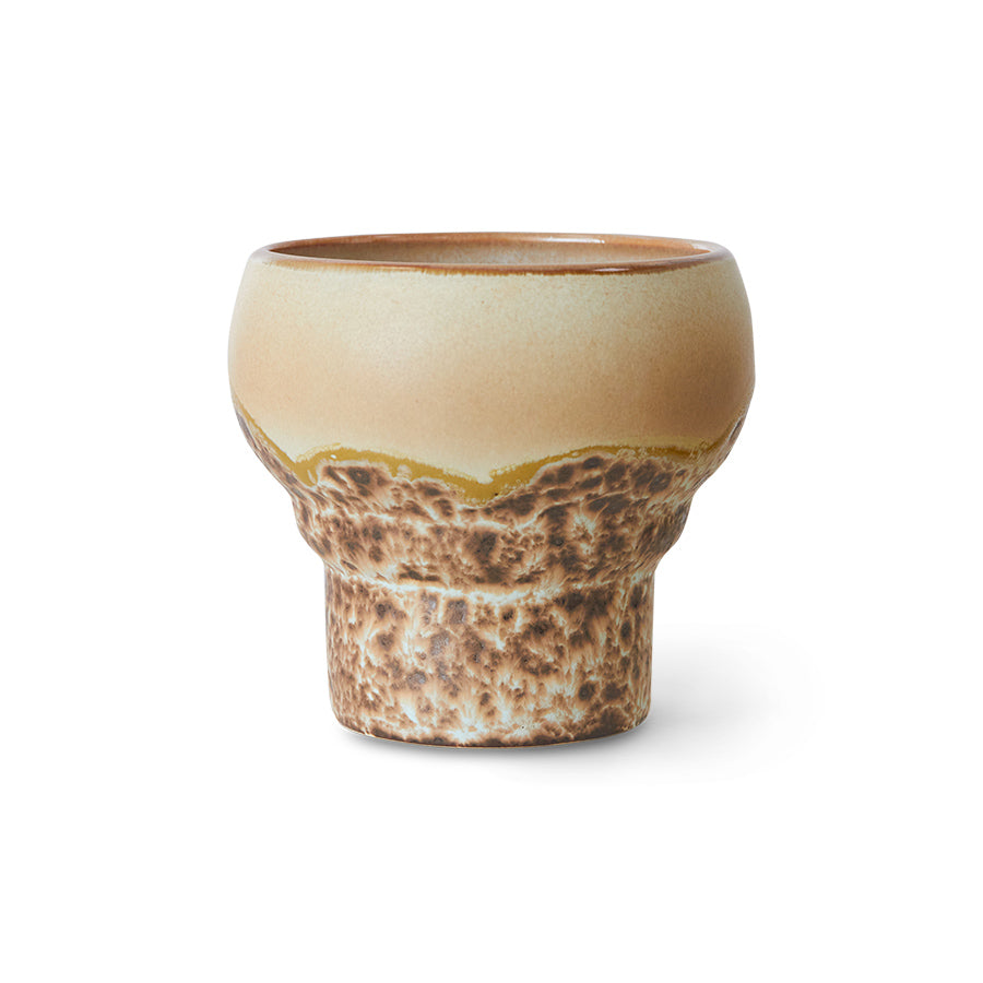 70s ceramics: lungo mugs coral (set of 2)