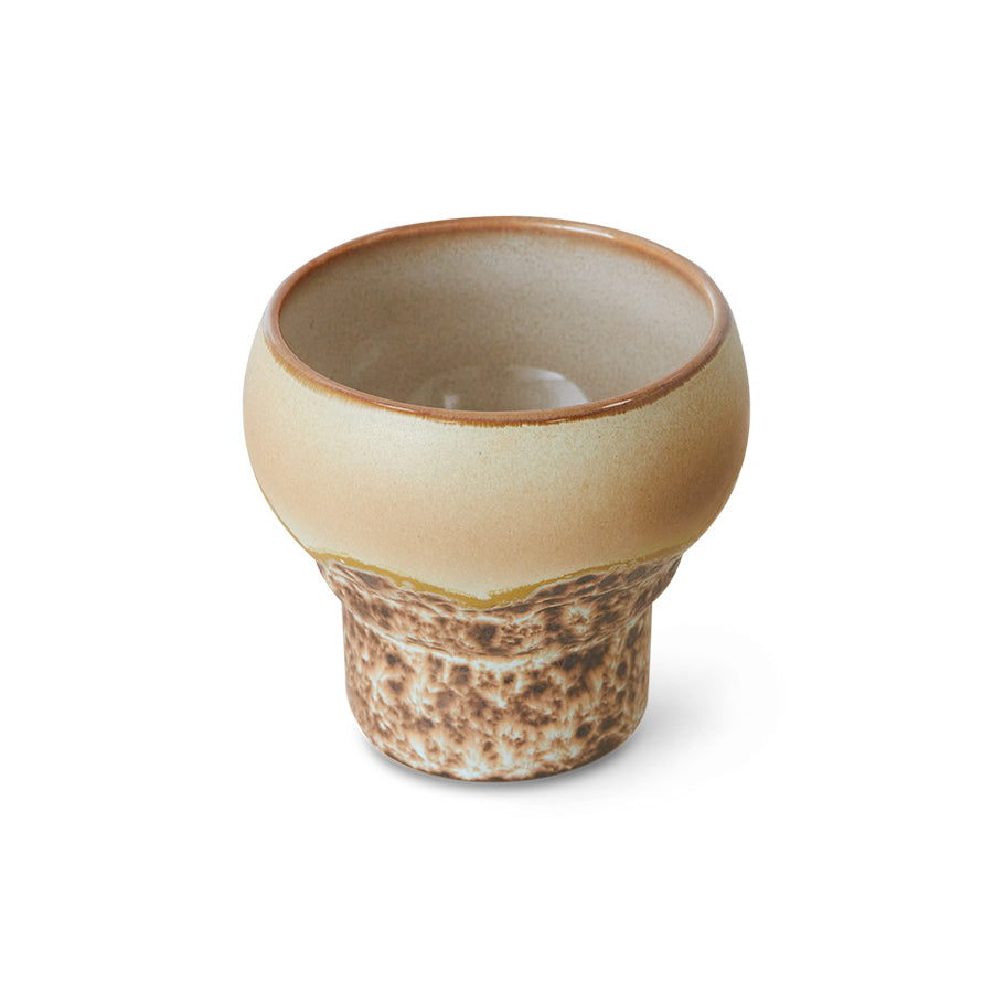 70s ceramics: lungo mugs coral (set of 2)