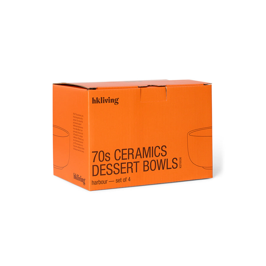 70s ceramics: dessert bowls harbour (set of 4)