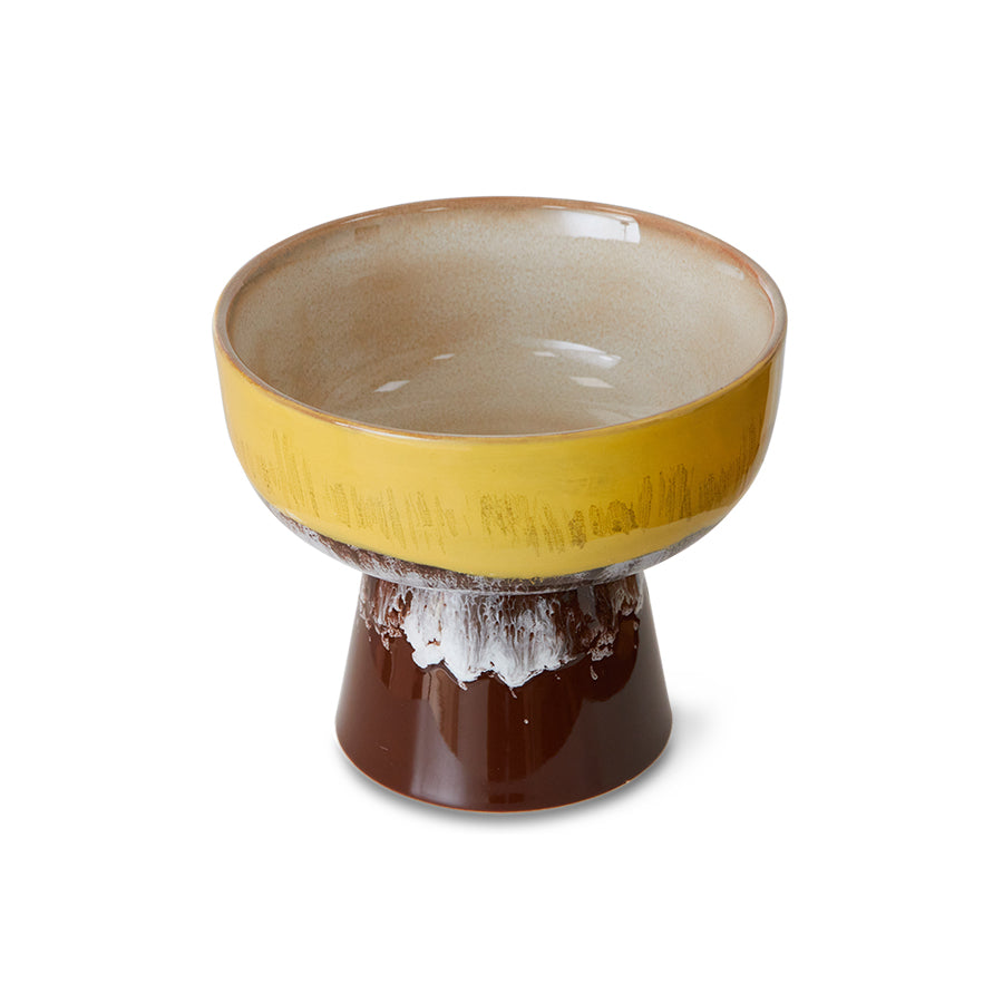 70s ceramics: tapas bowl on base L creek