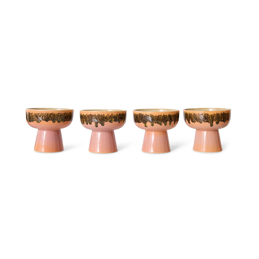 70s ceramics: tapas bowl on base L lush