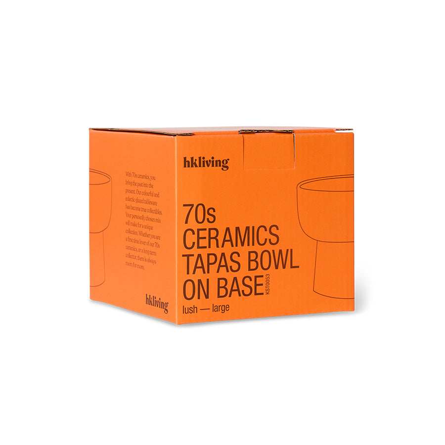 70s ceramics: tapas bowl on base L lush