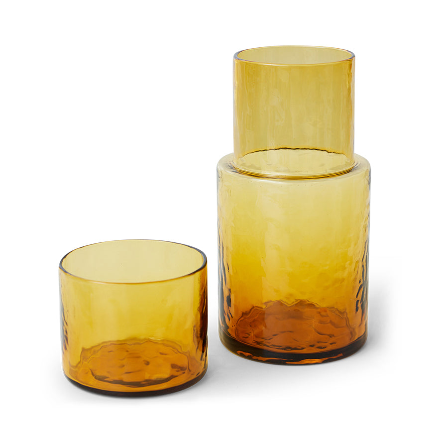 Tube carafe amber