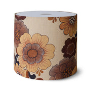 Floral patterned lampshade on a white background